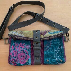 Desigual Fold Over Crossbody Bag